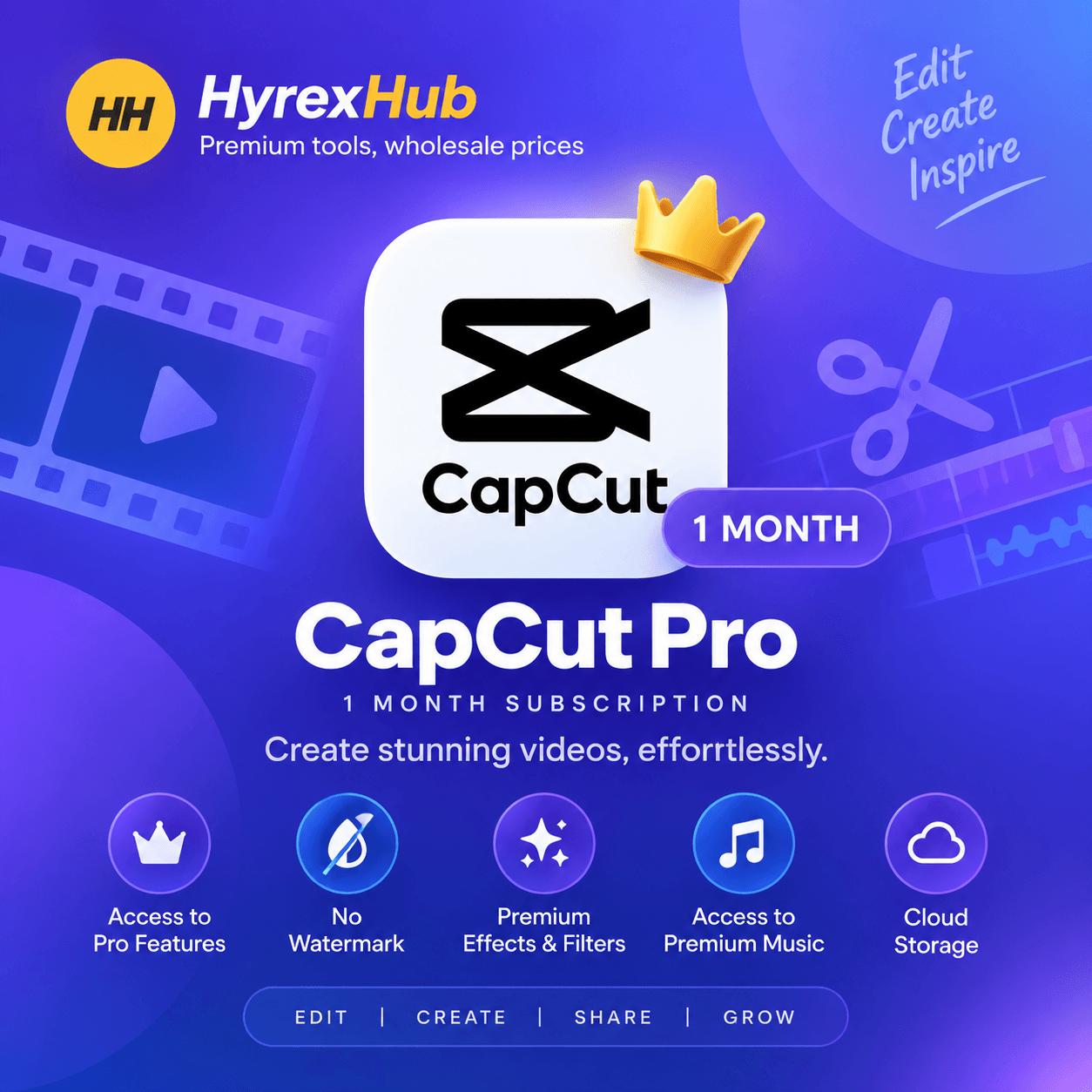 CapCut Pro – 6 Months