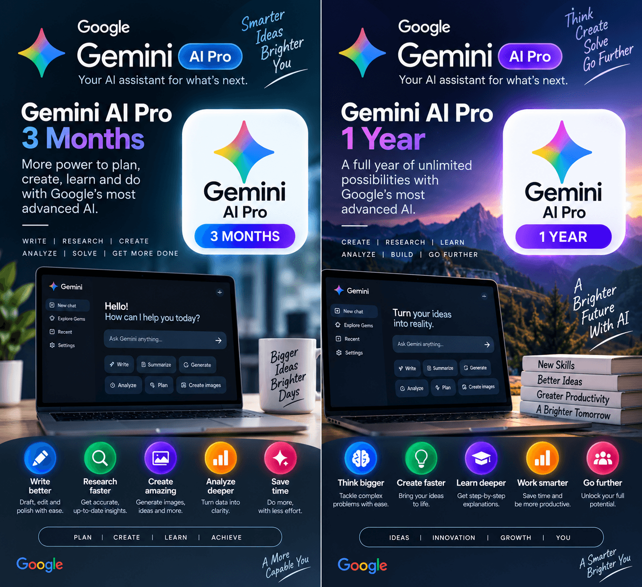 Gemini AI Pro – 1 Year