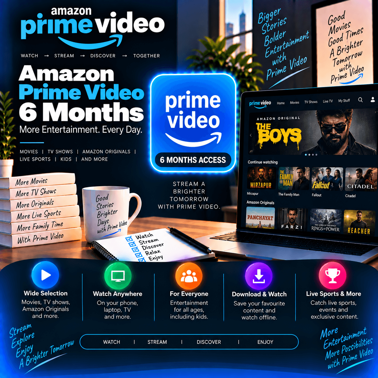 Amazon Prime Video – 6 Months